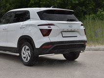 Защита заднего бампера уголки d42 секции для Hyundai Creta 2021-