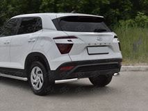 Защита заднего бампера уголки d63 секции для Hyundai Creta 2021-