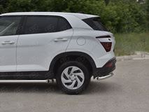 Защита заднего бампера уголки d63 секции для Hyundai Creta 2021-