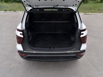 Накладка на задний бампер (нерж., зеркало) для Hyundai Creta 2021-