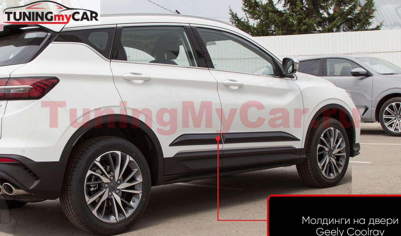 Молдинги на двери Geely Coolray 2019- Под покраску