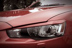 Тюнинг комплект накладок на передние фары и задние фонари для Mitsubishi Lancer 10 2007-2016