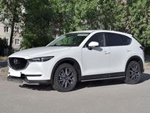 Защита переднего бампера d42 волна с надписью для MAZDA CX-5 2017-