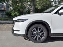 Защита переднего бампера d42 волна с надписью для MAZDA CX-5 2017-