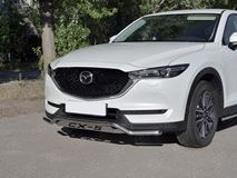 Защита переднего бампера d42 волна с надписью для MAZDA CX-5 2017-