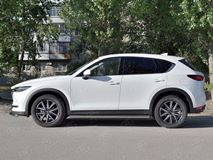 Пороги труба d63 (вариант 3) для Mazda CX-5 2017-