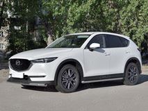 Защита переднего бампера d63 секции для Mazda CX-5 2017-