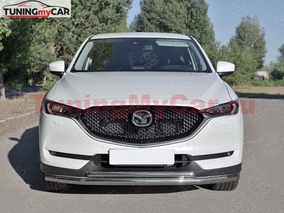 Защита переднего бампера d63 секции-d42 дуга для Mazda CX-5 2017-