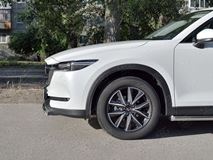 Защита переднего бампера d75х42 дуга для Mazda CX-5 2017-