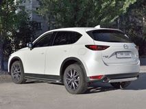 Защита заднего бампера d75х42 дуга для Mazda CX-5 2017-