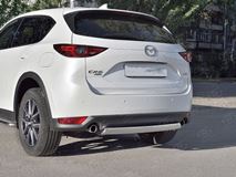 Защита заднего бампера d75х42 дуга для Mazda CX-5 2017-
