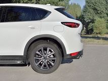 Защита заднего бампера d75х42 дуга для Mazda CX-5 2017-