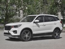Пороги труба 75х42 овал с проступью для Lifan X70 2018-