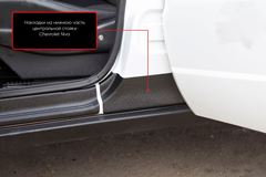 Накладки на нижнюю часть центральных стоек для Chevrolet Niva 2002-2008, Chevrolet Niva Bertone 2009-2019
