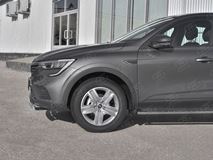 Защита переднего бампера d75х42 дуга для Renault Arkana 2019-