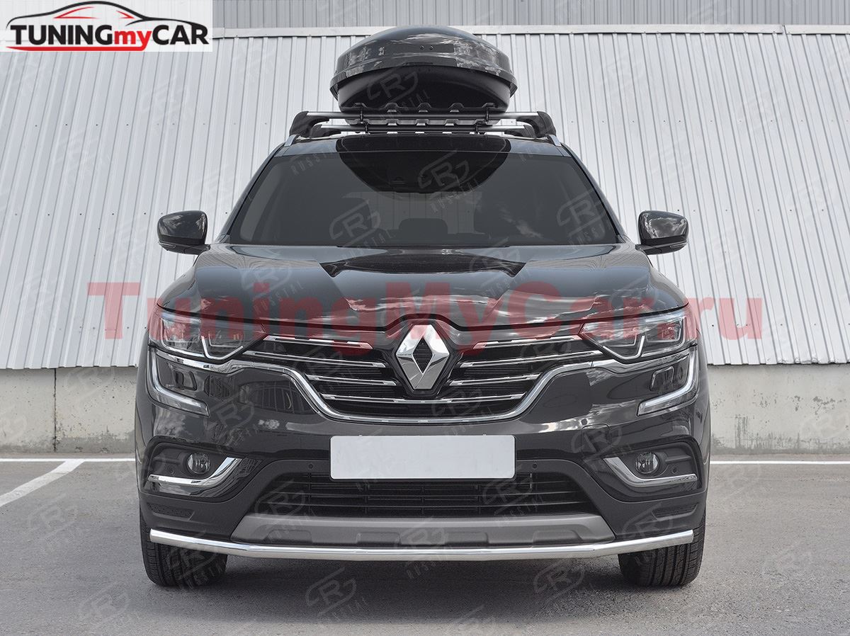 Защита переднего бампера d42 секции для Renault Koleos 2017-2020