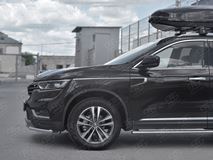 Защита переднего бампера d42 секции для Renault Koleos 2017-2020 
