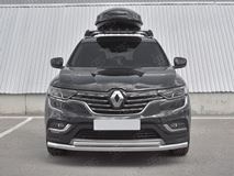 Защита переднего бампера d63 секции-d42 дуга для Renault Koleos 2017-2020 