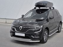Защита переднего бампера d63 секции-d42 дуга для Renault Koleos 2017-2020 