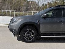 Защита переднего бампера 75х42 дуга для Renault Duster 2021-