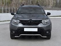 Защита переднего бампера d42 волн для Renault Duster 2021-