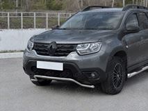 Защита переднего бампера d42 волн для Renault Duster 2021-