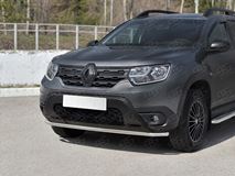 Защита переднего бампера d42 секции для Renault Duster 2021-