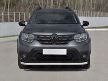 Защита переднего бампера d63 секции для Renault Duster 2021-