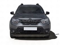 Защита переднего бампера d63 секции black для Renault Duster 2021-