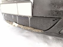 Зимняя заглушка решетки переднего бампера Renault Logan 2010-2013