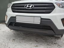 Зимняя заглушка решетки переднего бампера Hyundai Creta I 2016-2021