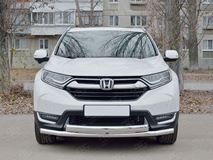 Защита переднего бампера d63 секции-d75х42 дуга HCRZ-002828 для Honda CR-V 2017-2020 