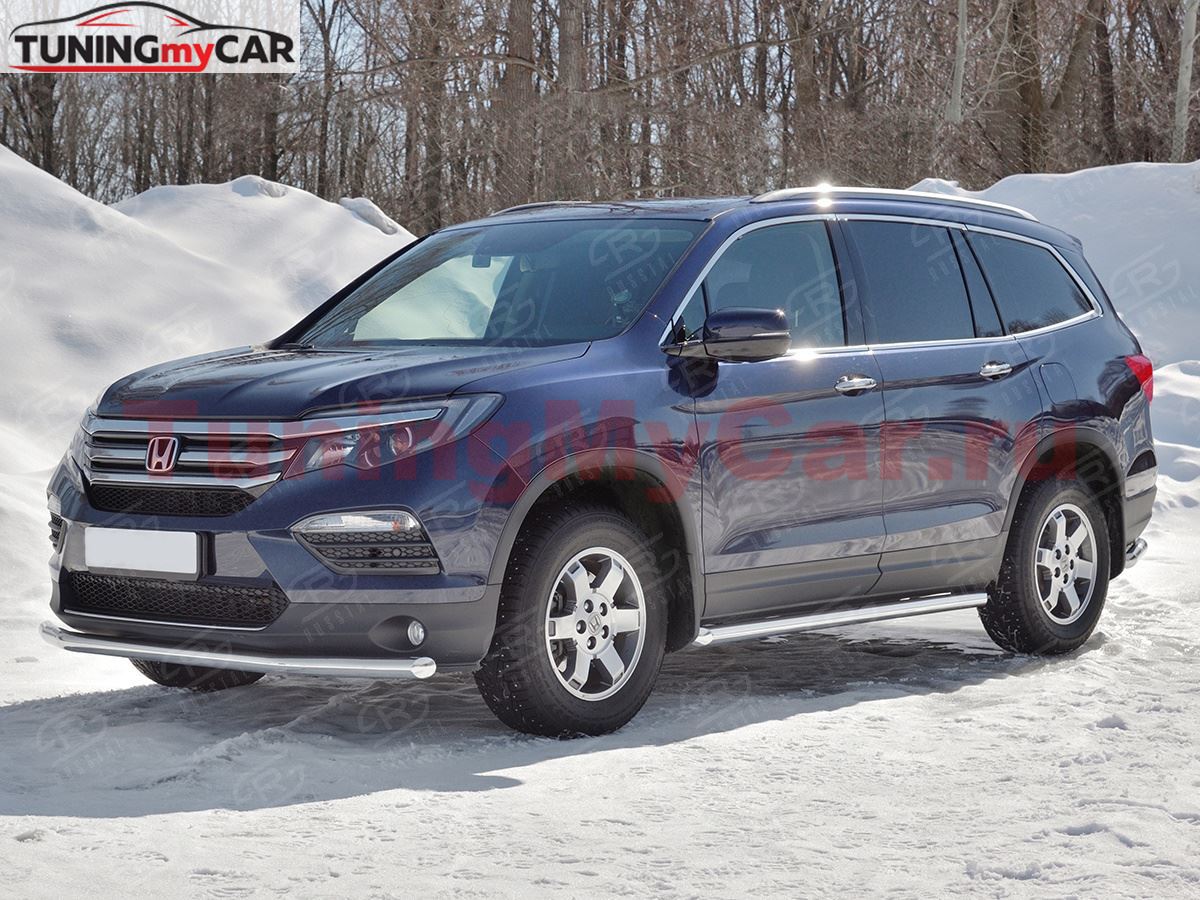 Защита переднего бампера d63 секции для Honda Pilot 2016-2018