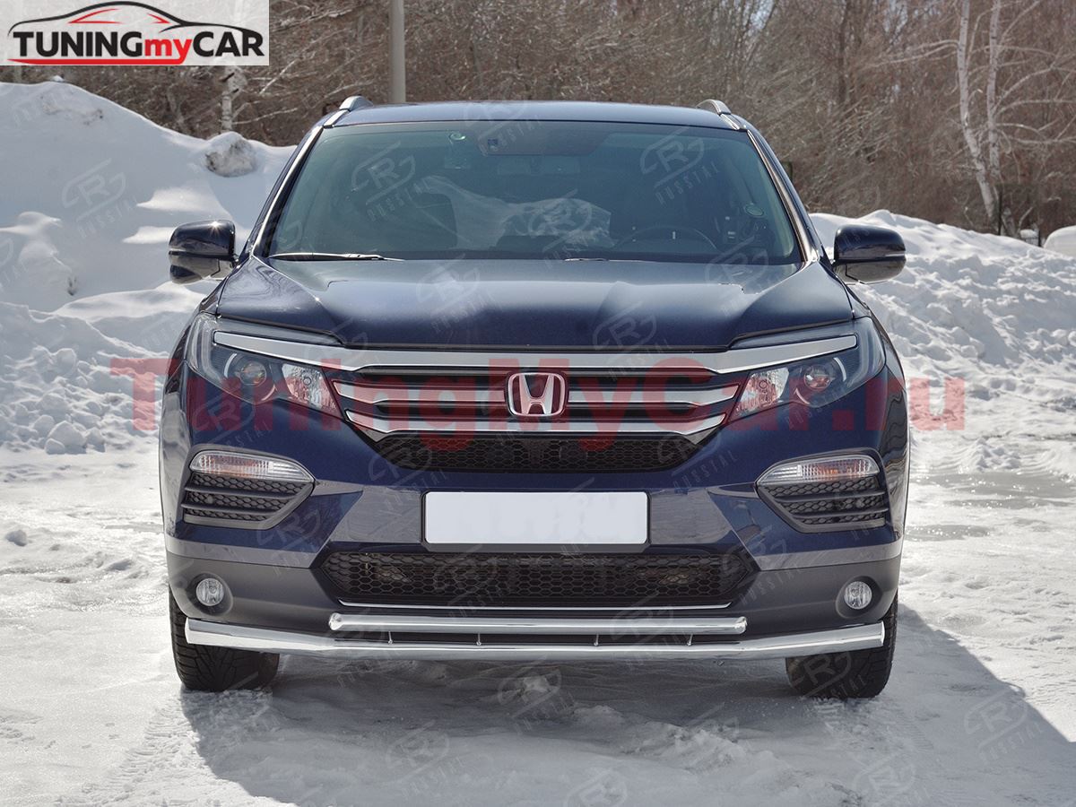 Защита переднего бампера d63 секции-d42 дуга для Honda Pilot 2016-2018