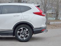 Защита заднего бампера d63 дуга для Honda CR-V 2017-2020 