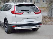 Защита заднего бампера d63 дуга d42 дуги для Honda CR-V 2017-2020 