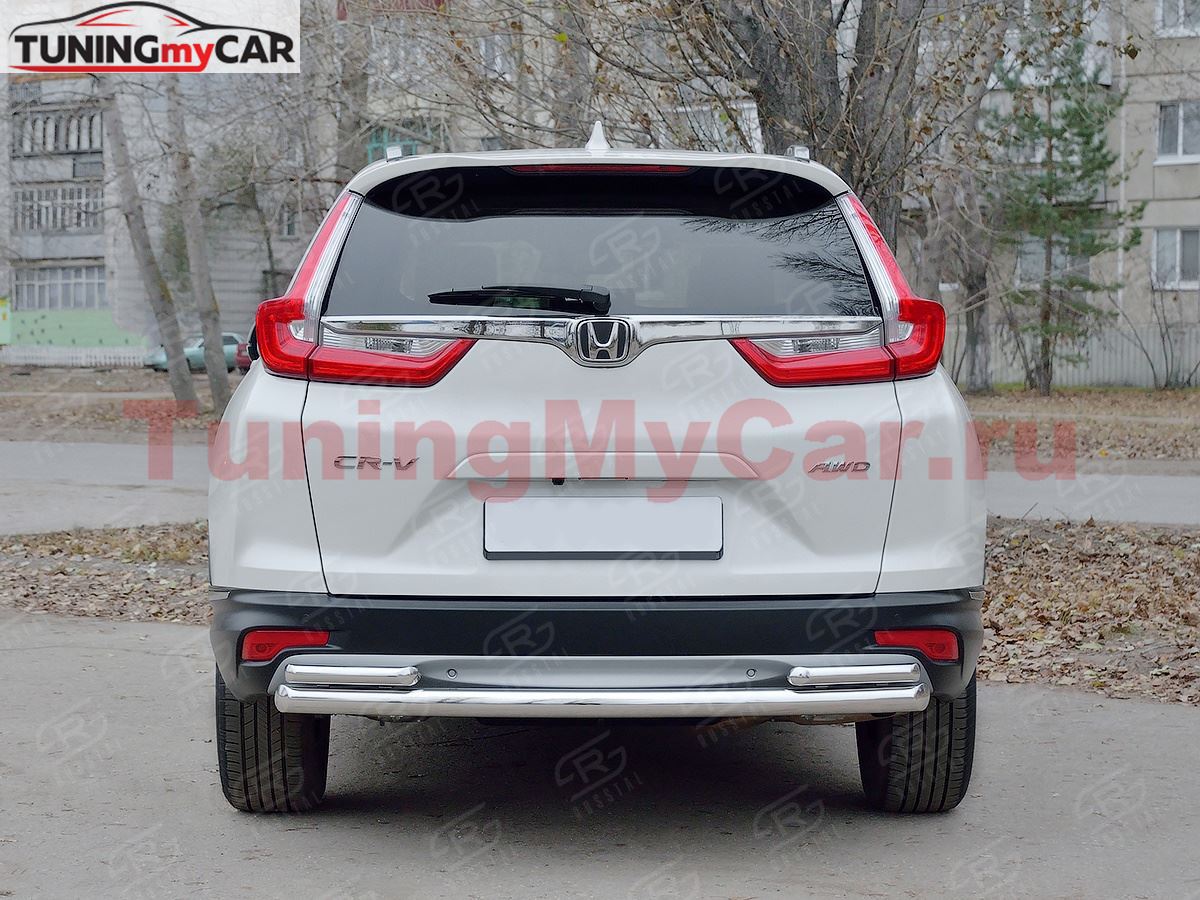 Защита заднего бампера d63 дуга d42 дуги для Honda CR-V 2017-2020