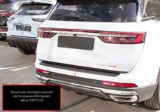 Защитная накладка нижней части крышки багажника Jetour X90 Plus 2021-