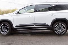 Молдинги на двери для Jetour X90 Plus 2021-(глянец под покраску)