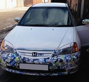 Реснички на фары для Honda Civic ES5 7 поколение 2000 - 2003