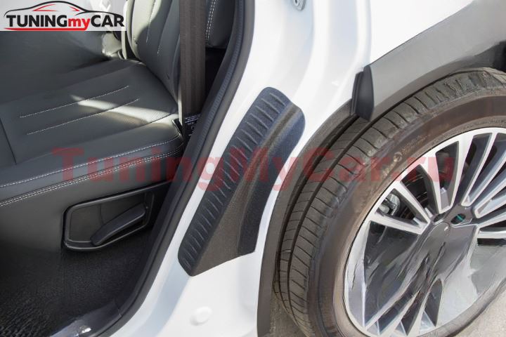 Накладки на внутренние части задних арок со скотчем для Jetour X90 Plus 2021-