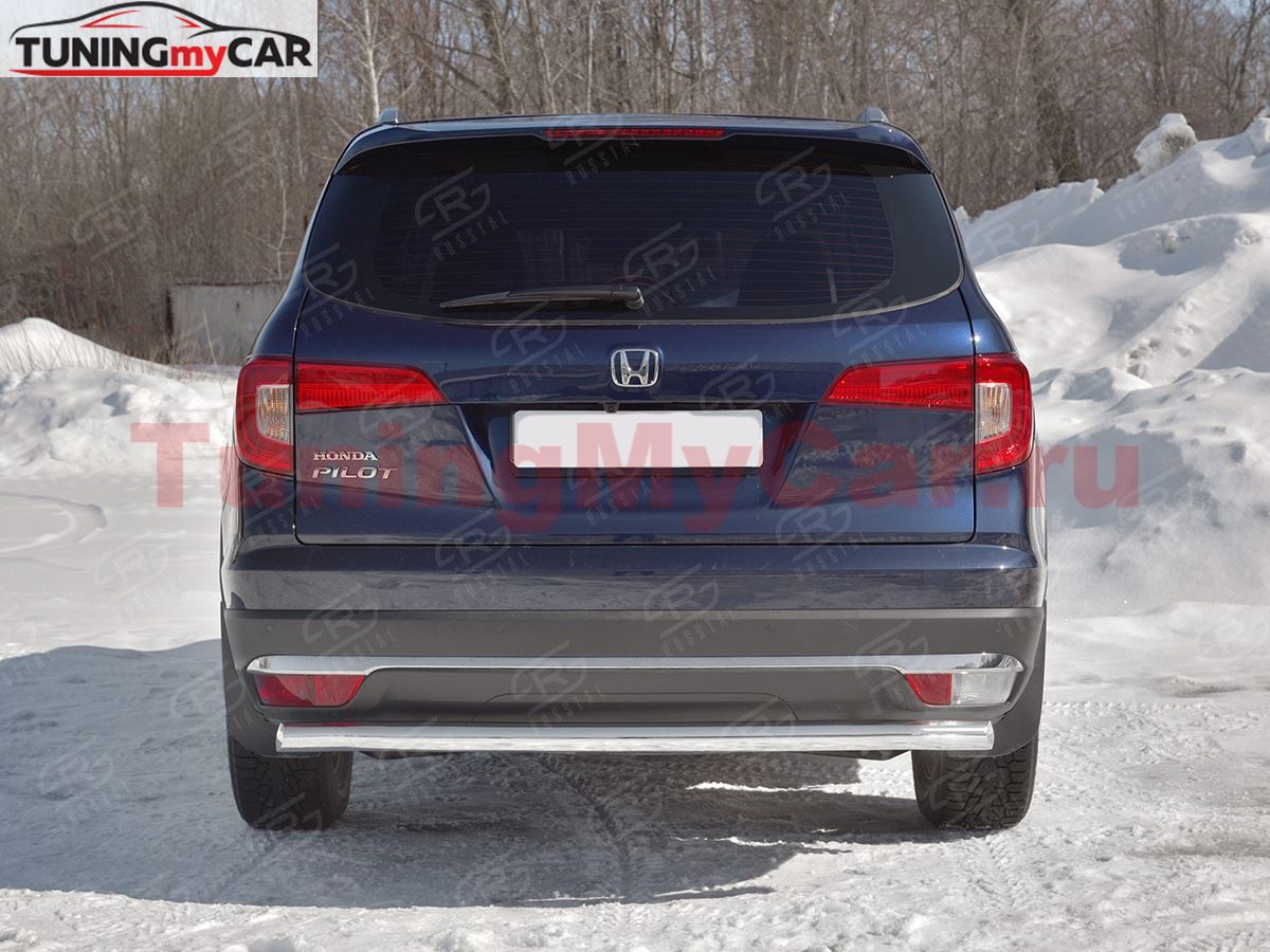 Защита заднего бампера d63 секции для Honda Pilot 2016-2018