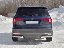 Защита заднего бампера уголки d63 секции для Honda Pilot 2016-2018