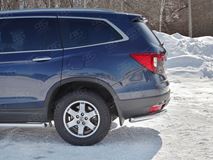 Защита заднего бампера уголки d63 секции для Honda Pilot 2016-2018
