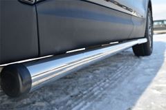 Пороги труба d76 (вариант 2) для для Honda CR-V 2.0 2006-2009