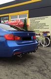 Диффузор заднего бампера BMW 3-series (F30) черный матовый