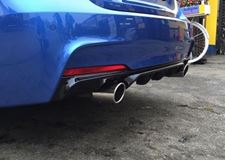 Диффузор заднего бампера BMW 3-series (F30) черный матовый