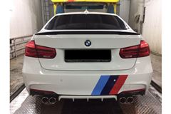 Диффузор заднего бампера для BMW 3-series 2011-2019 черный матовый