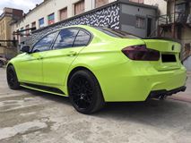 Диффузор заднего бампера для BMW 3-series 2011-2019 черный глянцевый