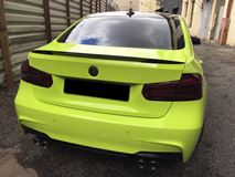 Диффузор заднего бампера для BMW 3-series 2011-2019 черный глянцевый